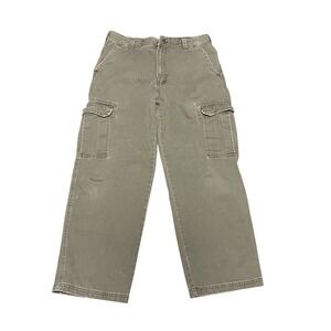 Vintage Y2K Mossimo Military Grunge Skater Cargo Pants 36X30 Green Tactical Army